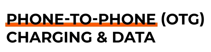 Phone-to-phone OTG charging and data