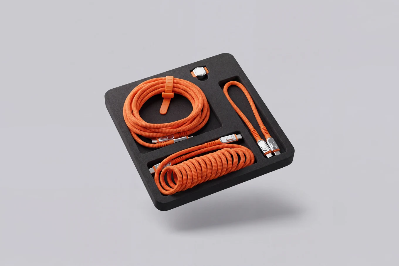 Home Kit — Extra-long, Coiled, and Travel cables with a Cable Extender