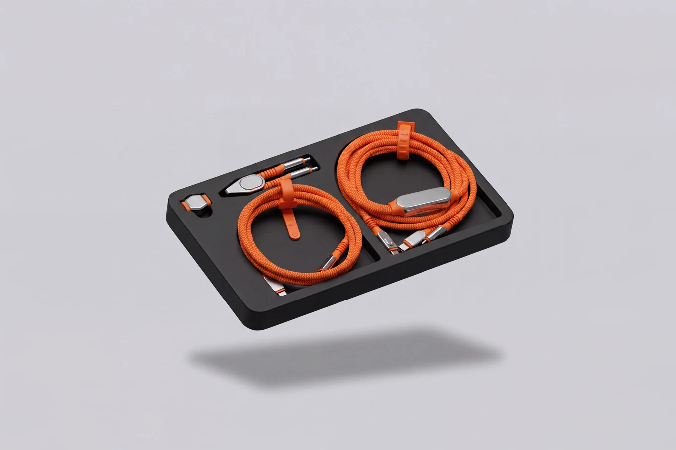 Travel Kit — 2in1, Standard, and Keyring cables with a Cable Extender